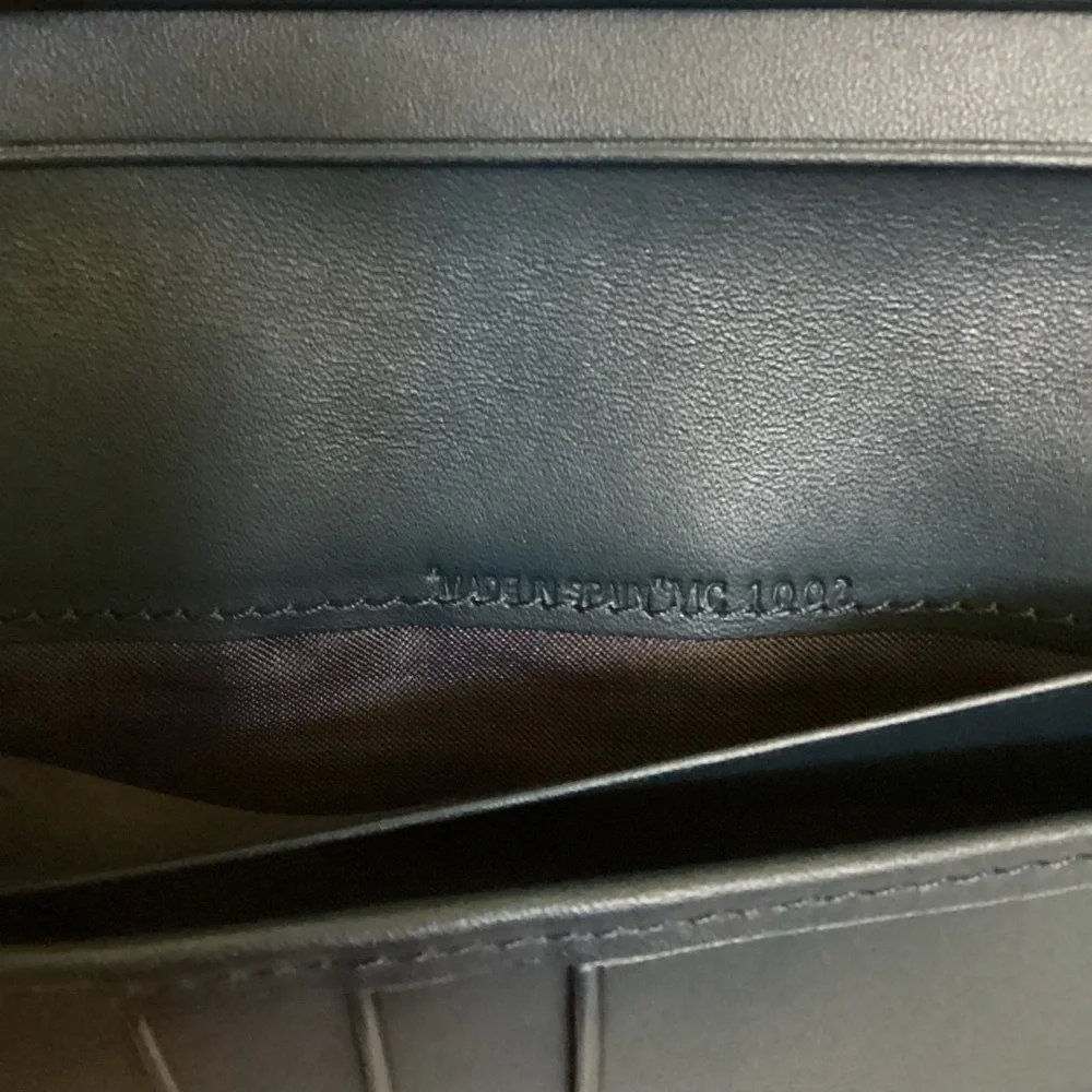CHRISTIAN DIOR Monogram Saddle Wallet Navy